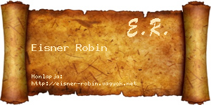 Eisner Robin névjegykártya
